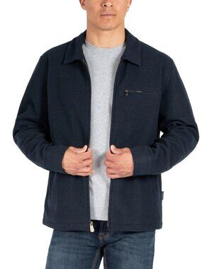 Colorado Clothing Men's M Navy Blue Full-Zip Flannel Jacket  JCK109